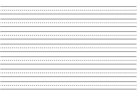 Lined Kindergarten Paper Printable