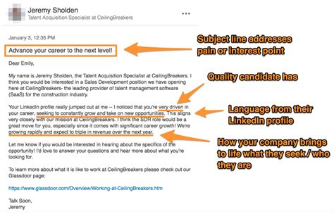 Linkedin Inmail Templates For Recruiters