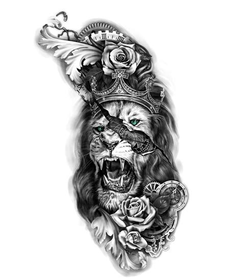 Lion Tattoo Templates
