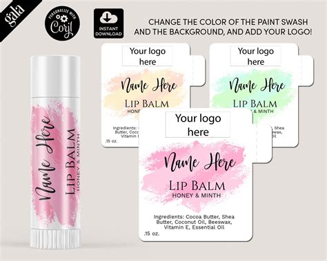Lip Balm Template