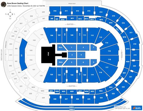 Little Caesars Arena Seating Chart For Concerts