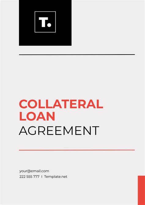 Loan Contract With Collateral Template