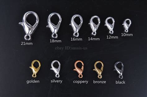 Lobster Clasp Size Chart