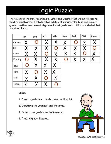 Logic Problems Printable Free