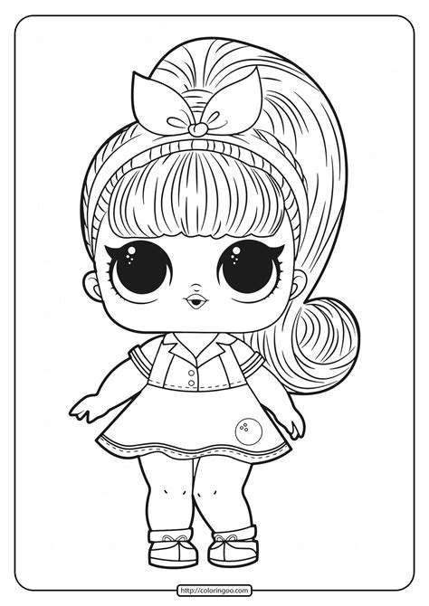 Lol Dolls Printable Coloring Pages