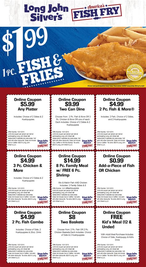 Long John Silver Coupons Printable