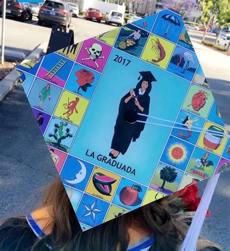 Loteria Graduation Cap Template