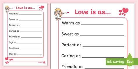 Love Poem Template