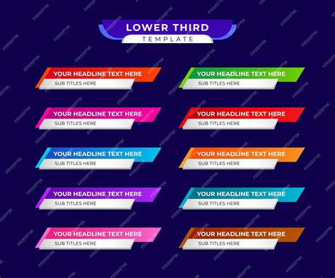 Lower Thirds Template