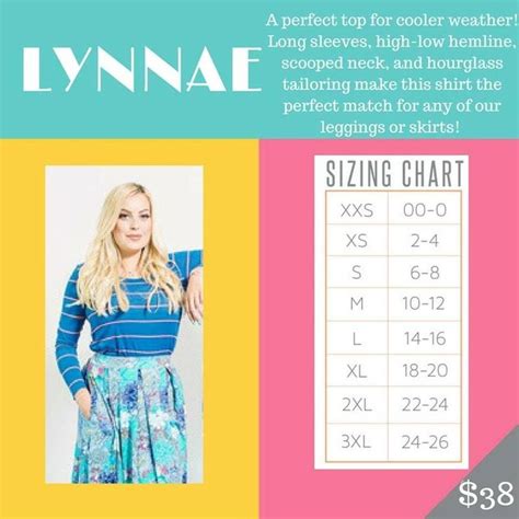 Lularoe Lynnae Size Chart