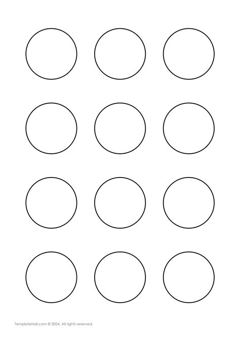Macaron Circle Template