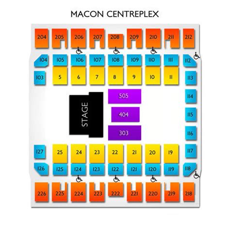 Macon Centreplex Coliseum Macon Ga Seating Chart