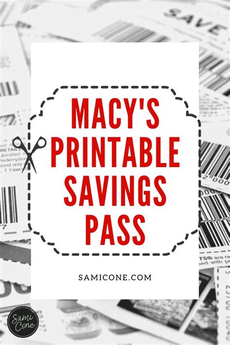 Macys Savings Pass Printable