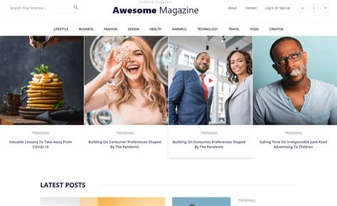 Magazine Site Template