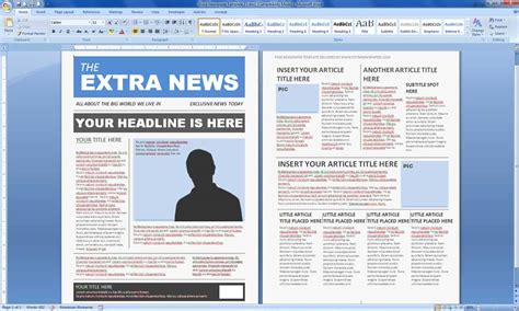 Magazine Template Word