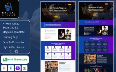 Magician Website Template