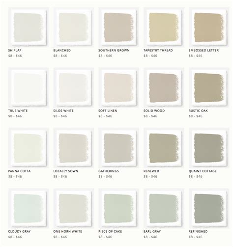 Magnolia Colour Chart