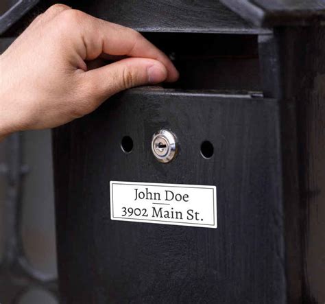 Mailbox Label Template