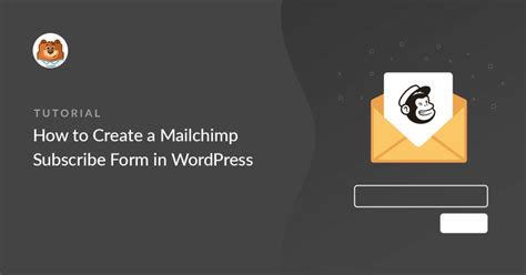 Mailchimp Signup Form Wordpress