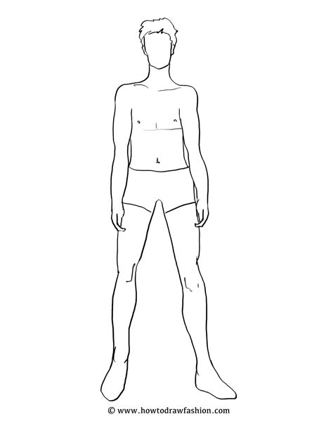 Man Body Template