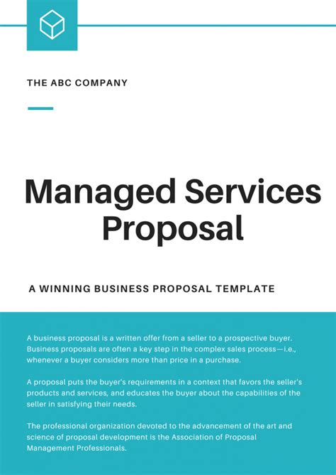 Managed Services Proposal Template