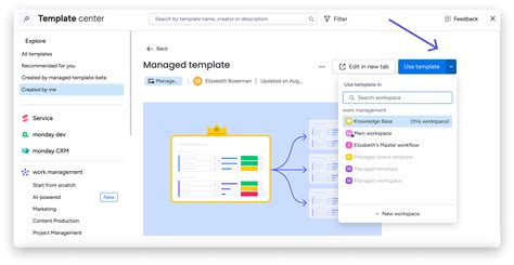 Managed Templates Monday.com