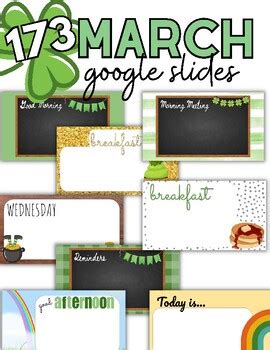 March Google Slides Templates For Teachers