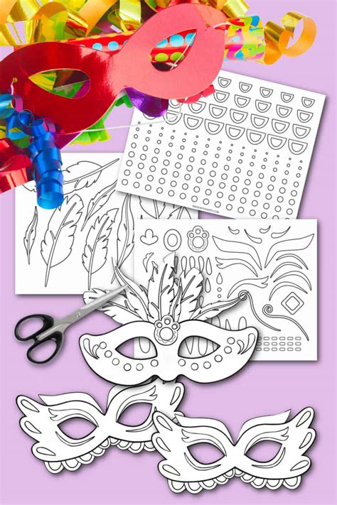 Mardi Gras Masks Template