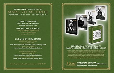Marilyn Monroe 2016 Box Set Auction Catalogs