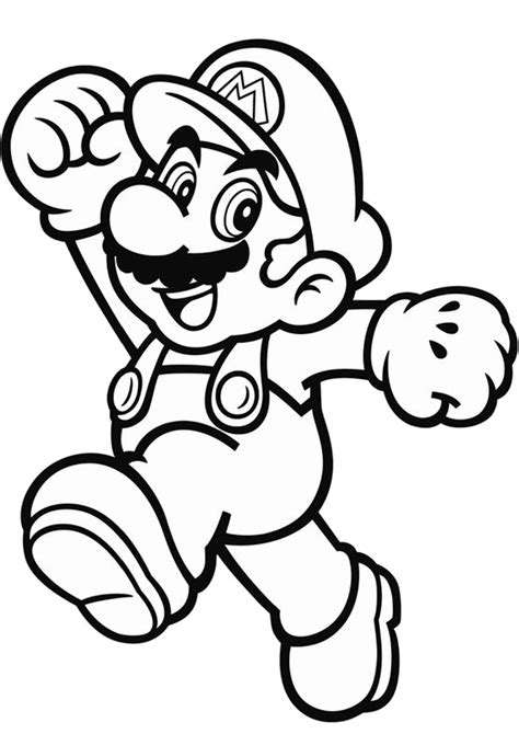 Mario Coloring Page Printable