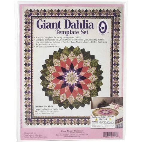 Marti Michell Giant Dahlia Template Set
