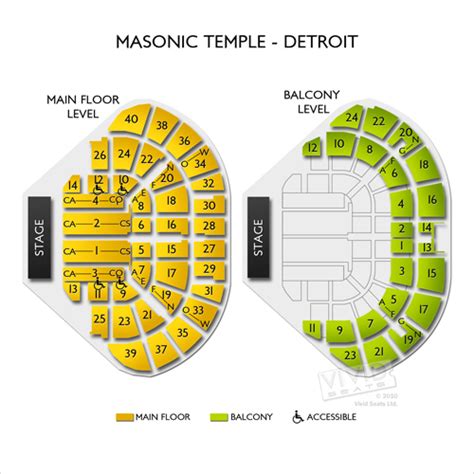 Masonic Temple Theatre Detroit Seating Chart