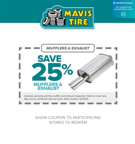 Mavis Tire Printable Coupon