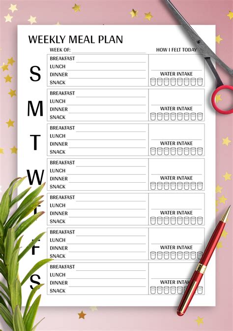 Meal Planning Template Free