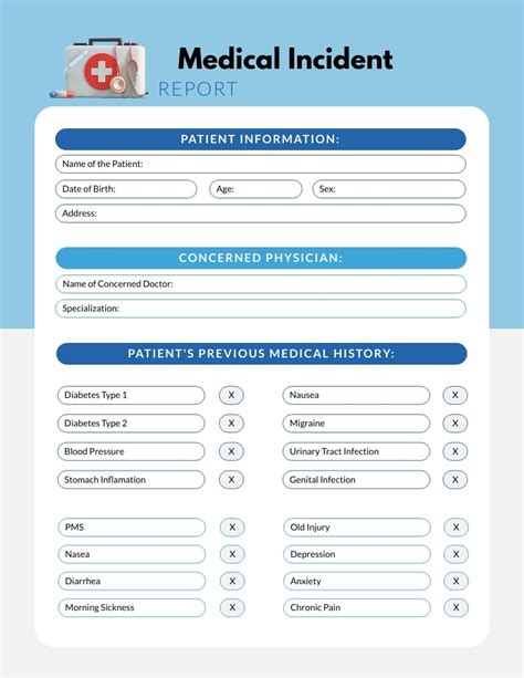 Medical Incident Report Template