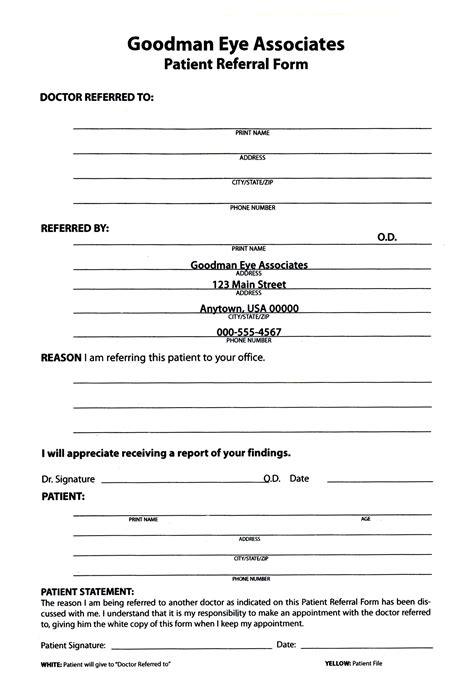 Medical Referral Template