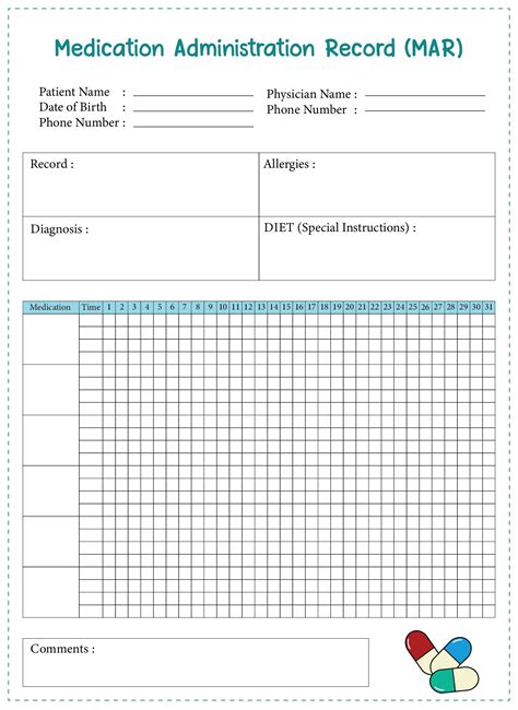 Medicine Administration Record Template