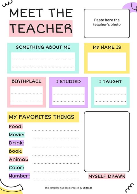 Meet Teacher Template