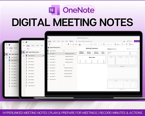 Meeting Notes Template Onenote