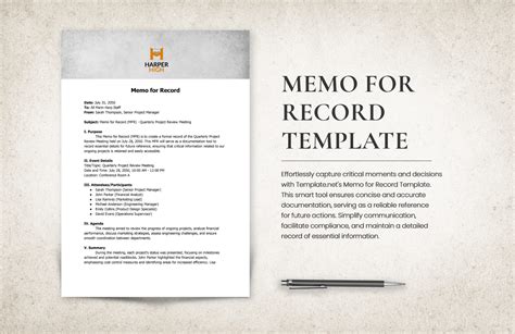 Memo For The Record Template