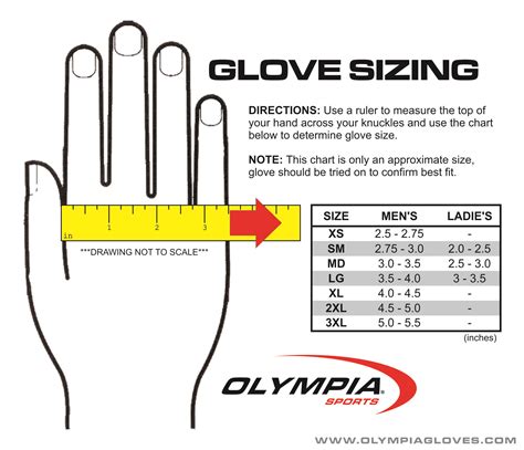 Men Glove Size Chart