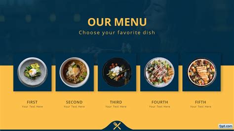 Menu Ppt Template