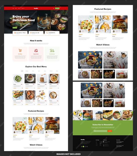 Menu Site Template
