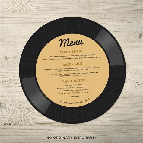 Menus And Music Catalogue