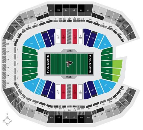 Mercedes Benz Stadium Falcons Seating Chart