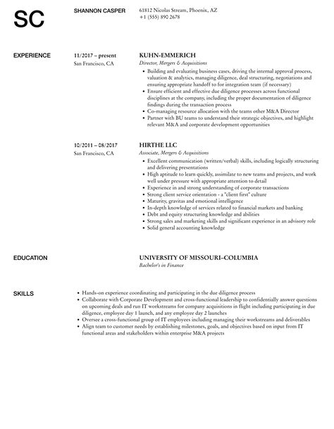 Mergers And Inquisitions Cv Template