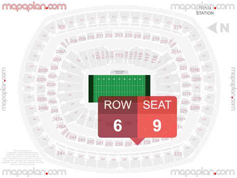 Metlife Interactive Seating Chart