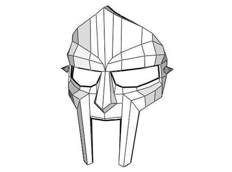 Mf Doom Mask Template
