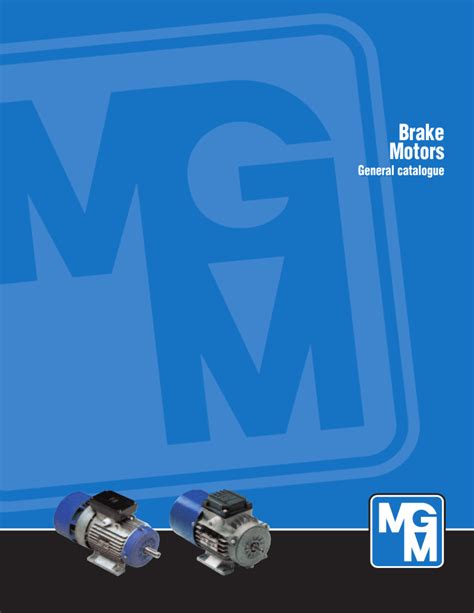 Mgm Brake Motor Catalogue