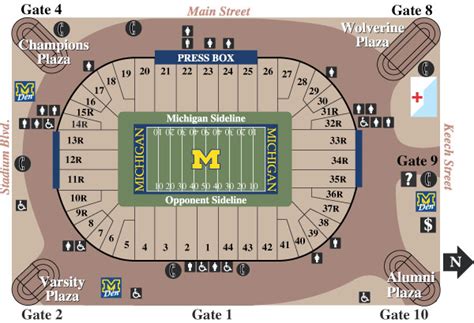 Michigan Stadium Ann Arbor Seating Chart